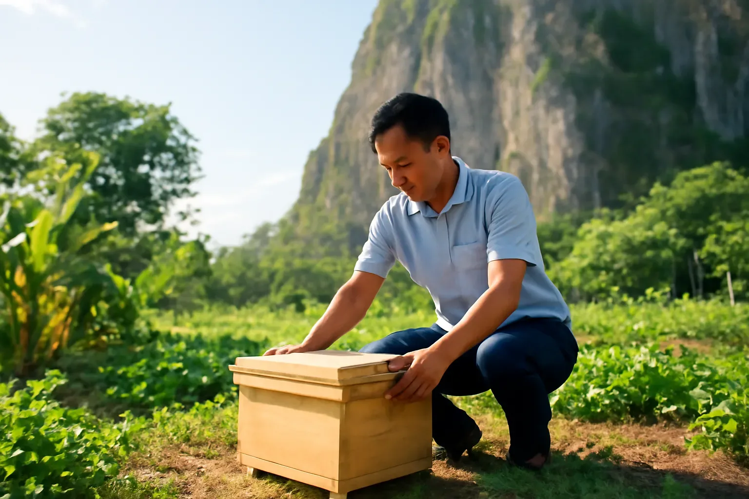 Nuôi ong dú ở Ninh Bình mới: núi đá, đồng trũng và biển Nam Định