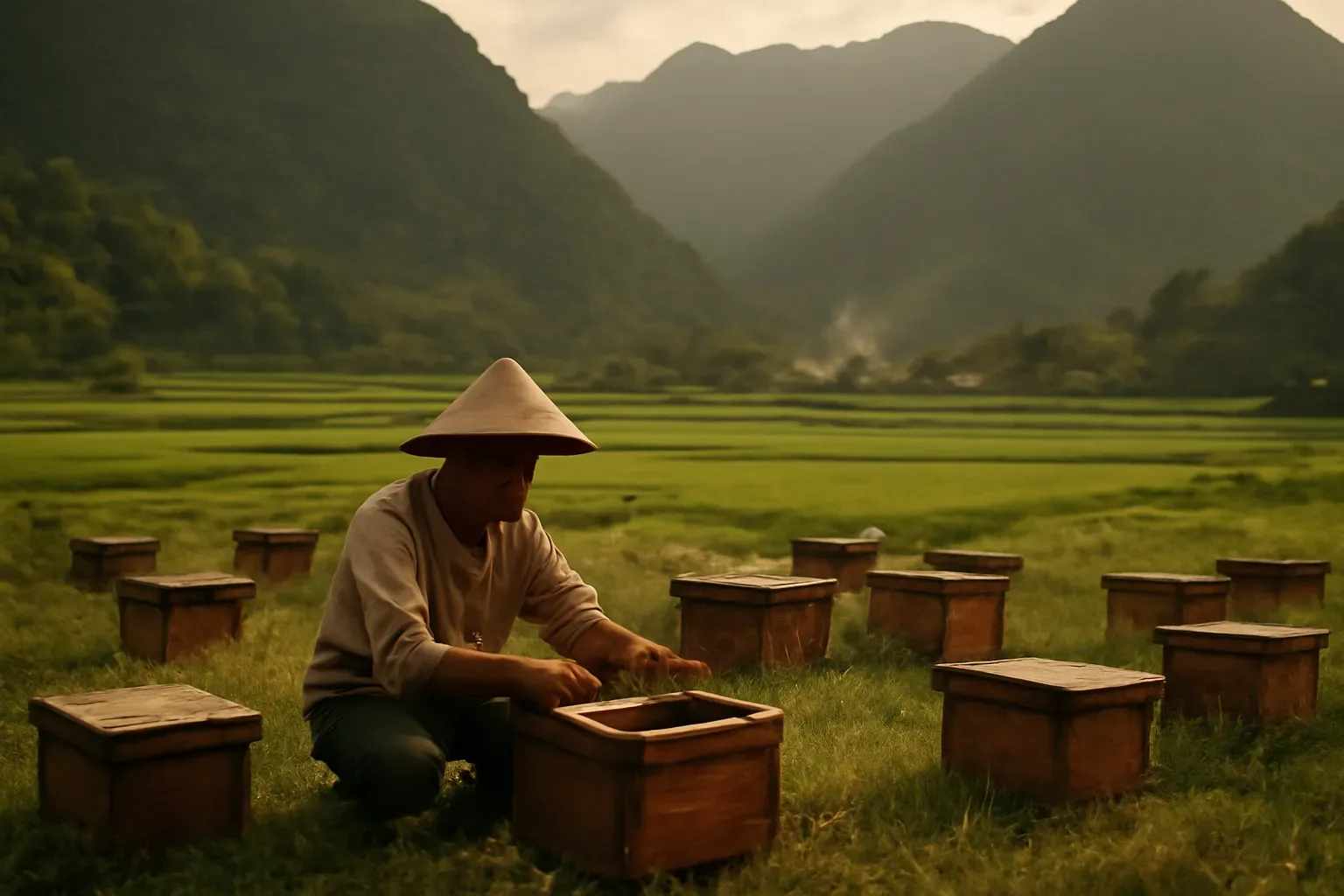 Nuôi ong dú ở Yên Bái, Văn Chấn, Nghĩa Lộ: lòng chảo Mường Lò